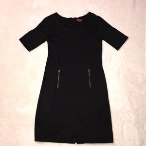 Merona Black Zipper Pocket Dress